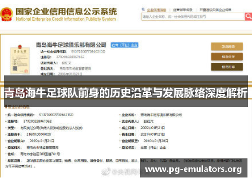 青岛海牛足球队前身的历史沿革与发展脉络深度解析
